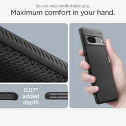 ETUI SPIGEN LIQUID AIR GOOGLE PIXEL 7 ETUI MATTE BLACK