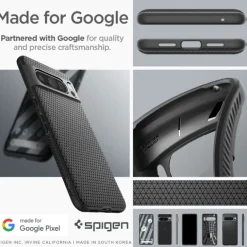 Etui Spigen Liquid Air Google Pixel 8 Pro Matte Black Case