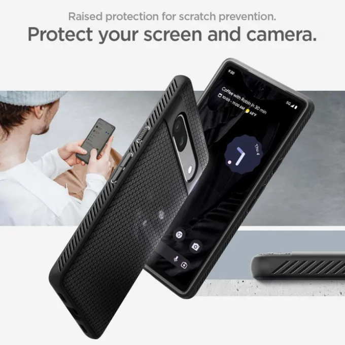 Etui Spigen Liquid Air Google Pixel 7A Matte Black Case