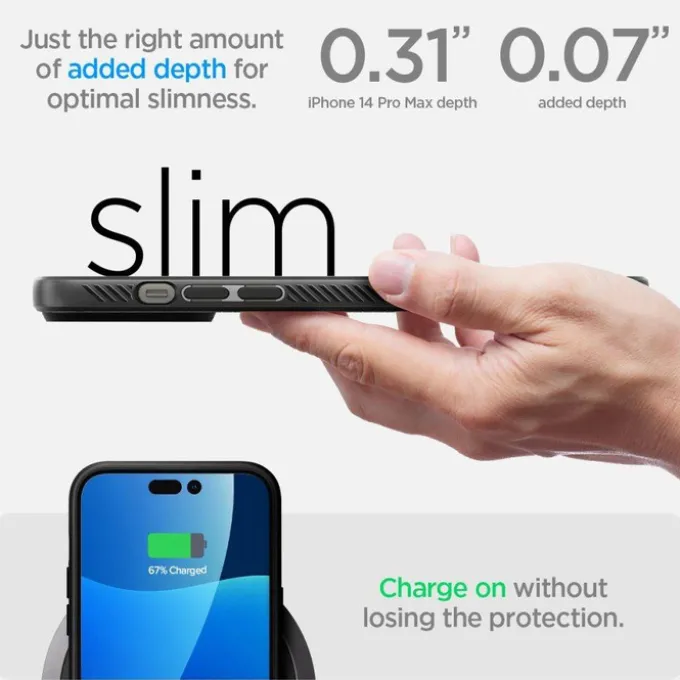 Etui Spigen Liquid Air iPhone 14 Pro Max Matte Black
