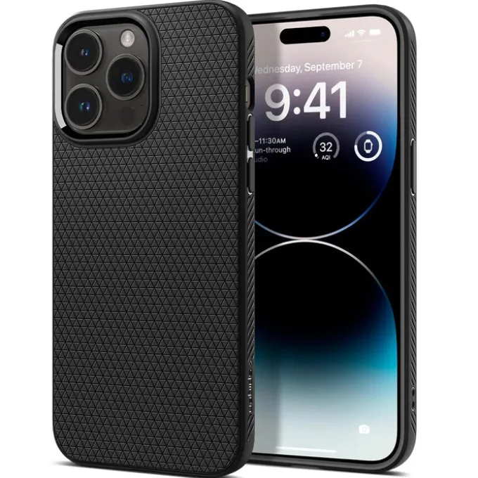 Etui Spigen Liquid Air iPhone 14 Pro Max Matte Black