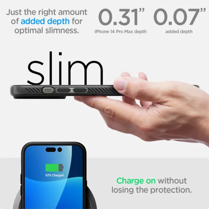 Etui Spigen Liquid Air iPhone 14 Pro Max Matte Black