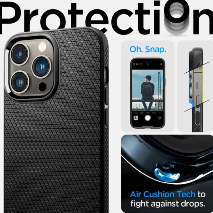 Etui Spigen Liquid Air iPhone 14 Pro Max Matte Black