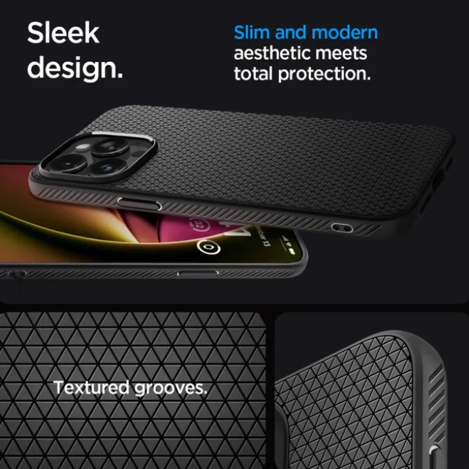 Etui Spigen Liquid Air iPhone 15 Pro Max Matte Black