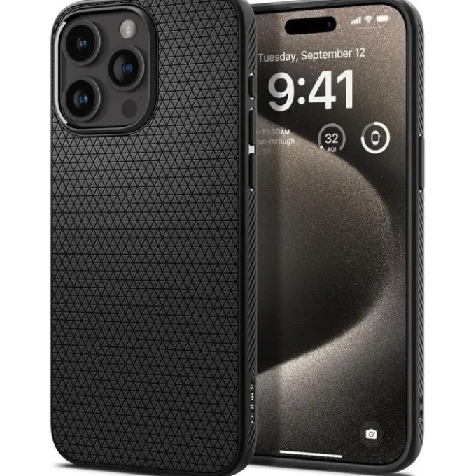 Etui Spigen Liquid Air iPhone 15 Pro Max Matte Black