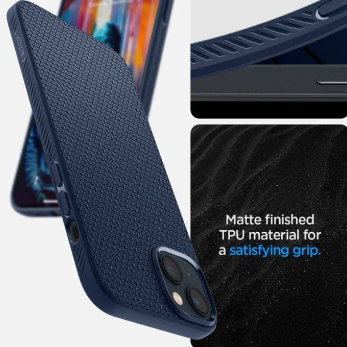 Etui Spigen Liquid Air iPhone 14 Navy Blue