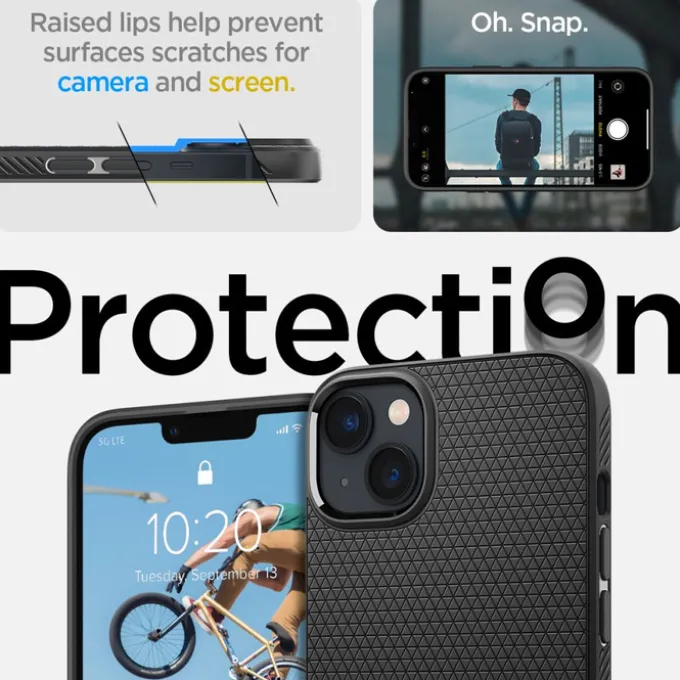 Etui Spigen Liquid Air iPhone 14 Plus Navy Blue Niebieski Case