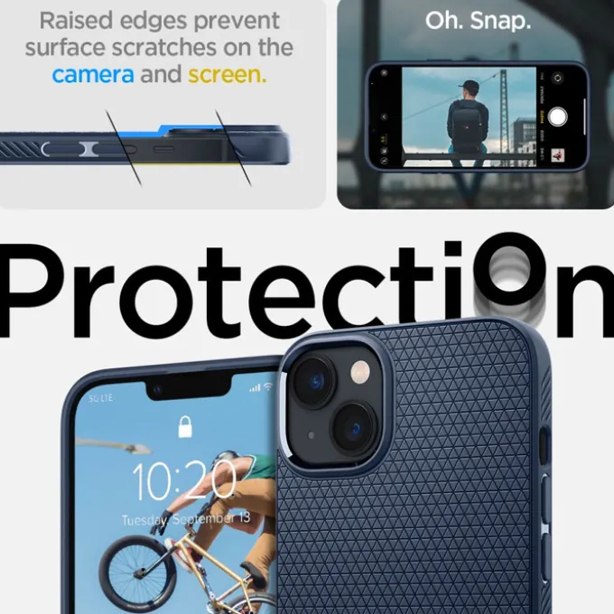 Etui Spigen Liquid Air iPhone 14 Plus Navy Blue