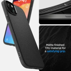 Etui Spigen Liquid Air iPhone 15 Plus Matte Black Case