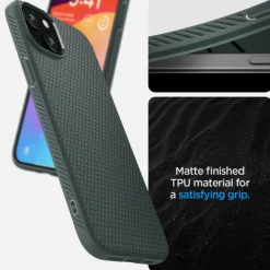 Etui Spigen Liquid Air iPhone 15 Abyss Green Case