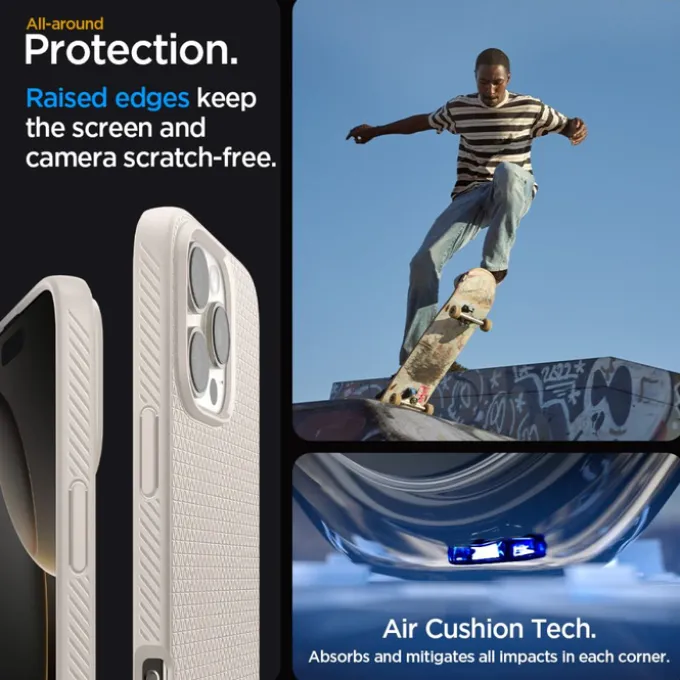 ETUI SPIGEN LIQUID AIR IPHONE 16 PRO MAX NATURAL TITANIUM