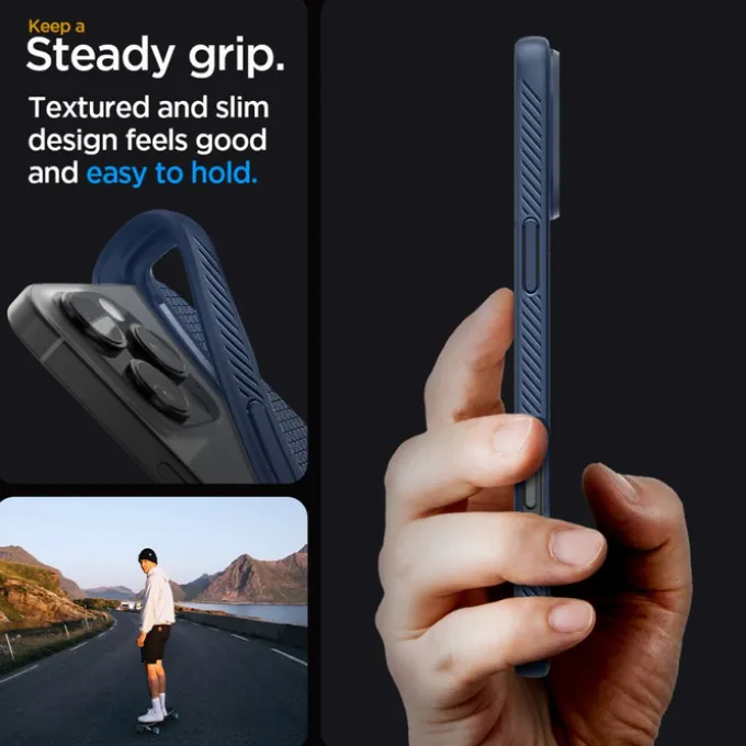 ETUI SPIGEN LIQUID AIR IPHONE 16 PRO MAX NAVY BLUE