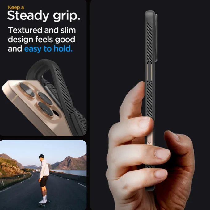 ETUI SPIGEN LIQUID AIR IPHONE 16 PRO MATTE BLACK