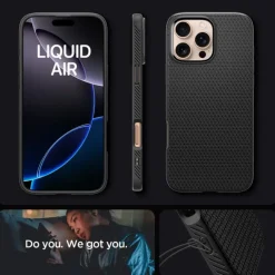 ETUI SPIGEN LIQUID AIR IPHONE 16 PRO MATTE BLACK