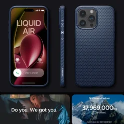 Etui Spigen Liquid Air iPhone 15 Pro Navy Blue Case