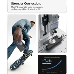 ETUI SPIGEN LIQUID AIR MAG SAMSUNG GALAXY S26 MAGSAFE MARBLE GREY