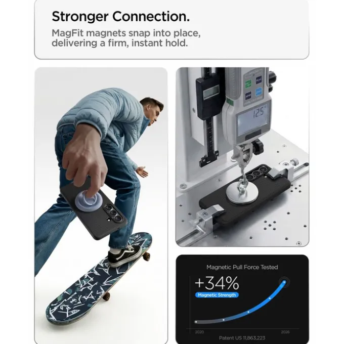 ETUI SPIGEN LIQUID AIR MAG SAMSUNG GALAXY S26+ PLUS MAGSAFE MATTE BLACK