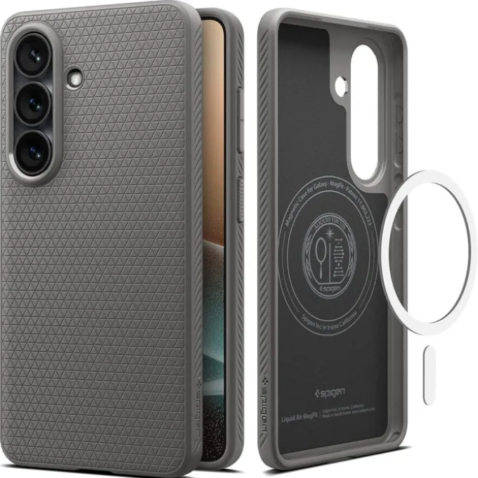 ETUI SPIGEN LIQUID AIR MAG SAMSUNG GALAXY S26+ PLUS MAGSAFE MARBLE GREY