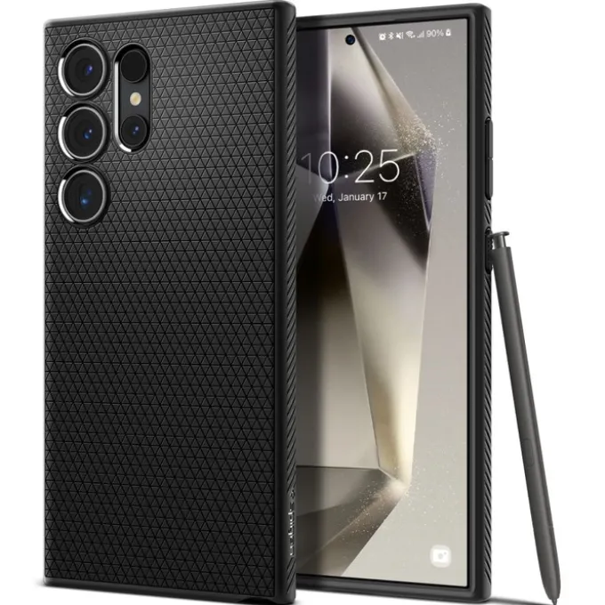 Etui Spigen Liquid Air Samsung Galaxy S24 Ultra Matte Black Case