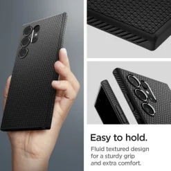 Etui Spigen Liquid Air Samsung Galaxy S24 Ultra Matte Black Case