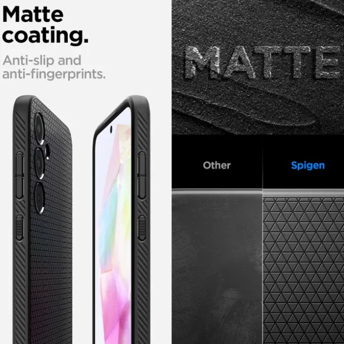 Etui Spigen Liquid Air Samsung Galaxy A35 5g Matte Black Case