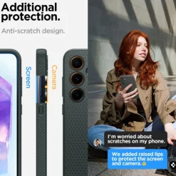 Etui Spigen Liquid Air Samsung Galaxy A55 5g Abyss Green Case
