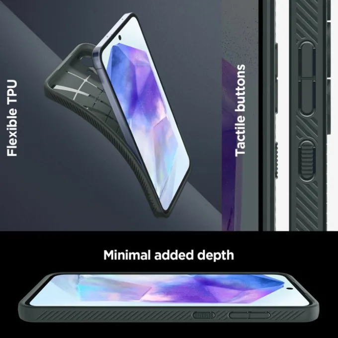Etui Spigen Liquid Air Samsung Galaxy A55 5g Abyss Green Case