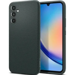 Etui SPIGEN Liquid Air Samsung A34 5g Abyss Green Zielony Case