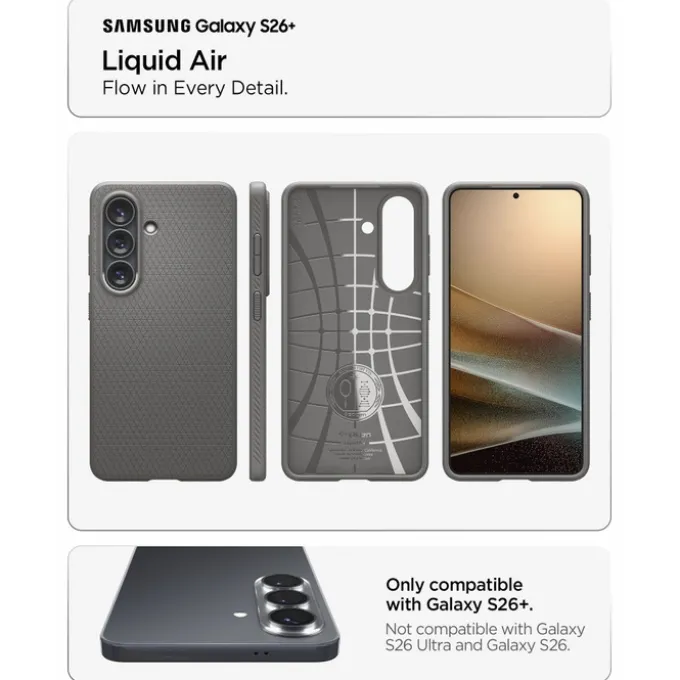 ETUI SPIGEN LIQUID AIR SAMSUNG GALAXY S26+ PLUS MARBLE GREY