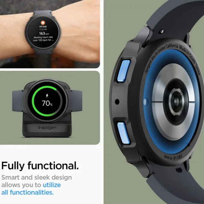 Etui Spigen Liquid Air Samsung Galaxy Watch 6 (40 MM) Matte Black Case