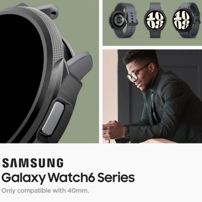 Etui Spigen Liquid Air Samsung Galaxy Watch 6 (40 MM) Matte Black Case