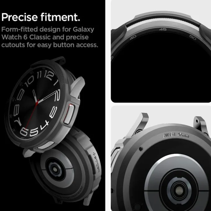 Etui Spigen Liquid Air Samsung Galaxy Watch 6 Classic (47 MM) Matte Black Case