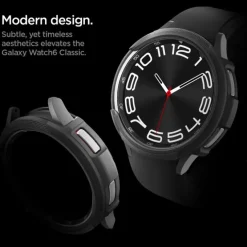 Etui Spigen Liquid Air Samsung Galaxy Watch 6 Classic (43 MM) Matte Black Case