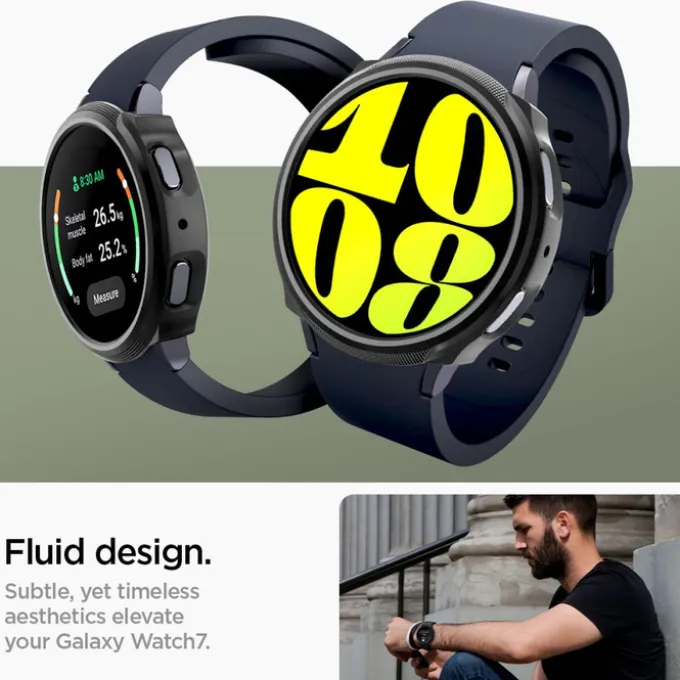 ETUI SPIGEN LIQUID AIR SAMSUNG GALAXY WATCH 7 (44 MM) MATTE BLACK