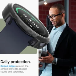 ETUI SPIGEN LIQUID AIR SAMSUNG GALAXY WATCH 7 (44 MM) MATTE BLACK