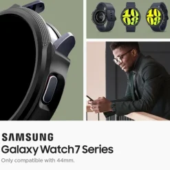 ETUI SPIGEN LIQUID AIR SAMSUNG GALAXY WATCH 7 (44 MM) MATTE BLACK