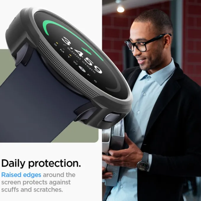 ETUI SPIGEN LIQUID AIR SAMSUNG GALAXY WATCH 7 (40 MM) MATTE BLACK
