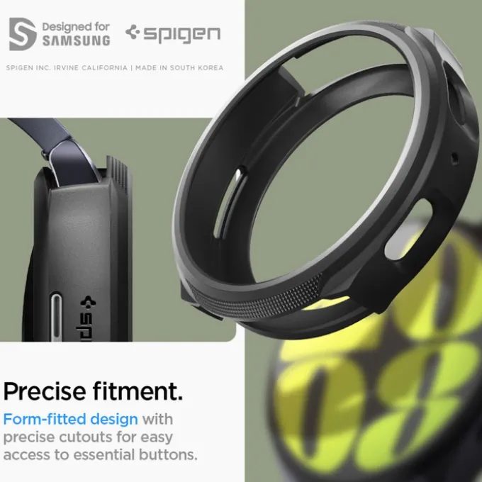 ETUI SPIGEN LIQUID AIR SAMSUNG GALAXY WATCH 7 (40 MM) MATTE BLACK