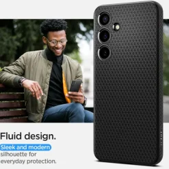 Etui Spigen Liquid Air Samsung Galaxy S24+ Plus Matte Black Case