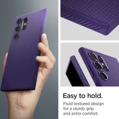 Etui Spigen Liquid Air Samsung Galaxy S24 Ultra Deep Purple Case
