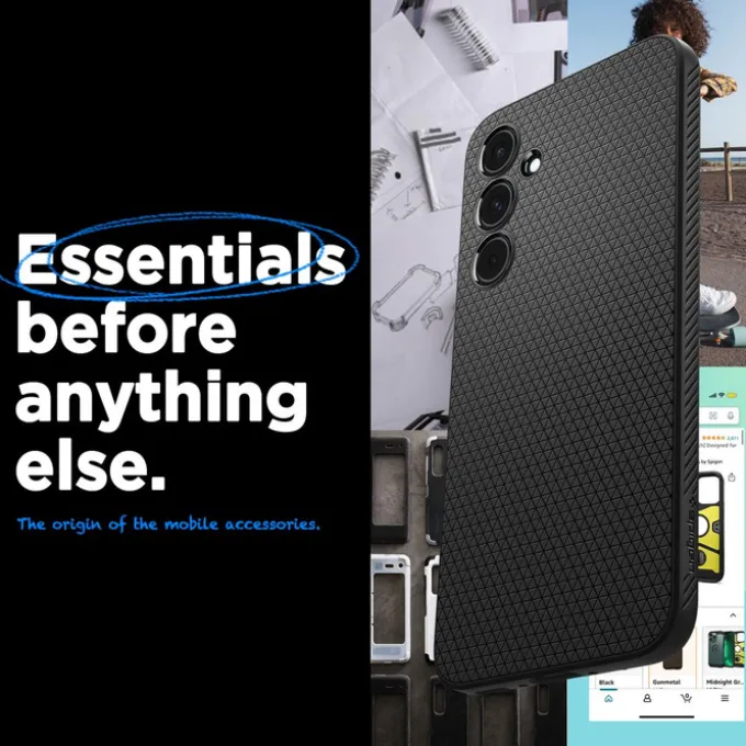 Etui Spigen Liquid Air Samsung Galaxy A55 5g Matte Black Case