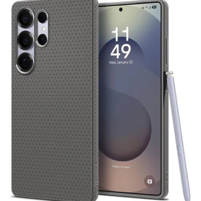 ETUI SPIGEN LIQUID AIR SAMSUNG GALAXY S25 ULTRA MARBLE GREY