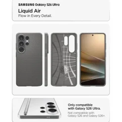ETUI SPIGEN LIQUID AIR SAMSUNG GALAXY S26 ULTRA MARBLE GREY