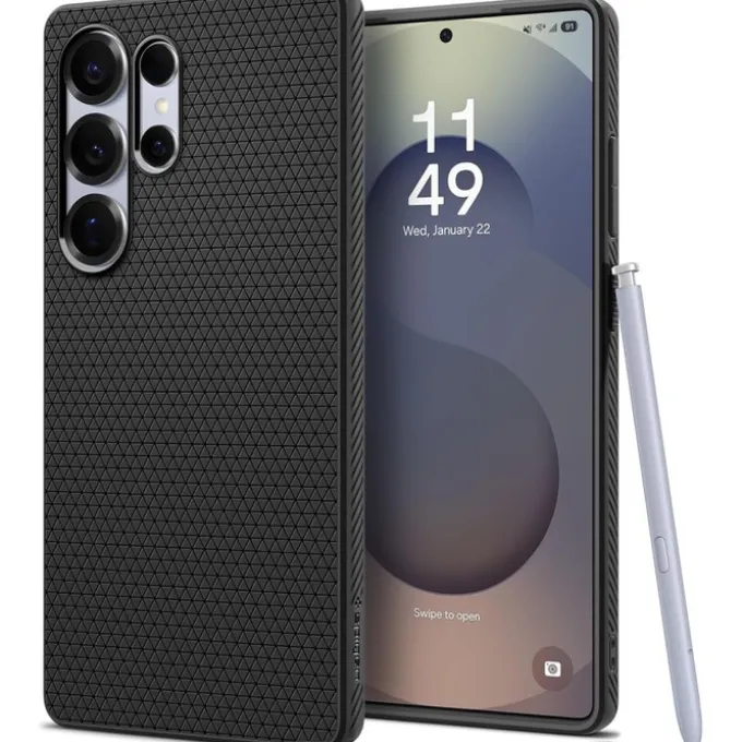ETUI SPIGEN LIQUID AIR SAMSUNG GALAXY S25 ULTRA MATTE BLACK