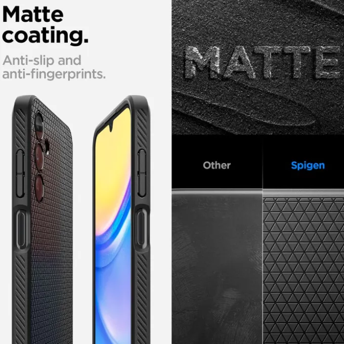 Etui Spigen Liquid Air Samsung Galaxy A15 4g / 5g Matte Black Case
