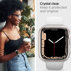Etui SPIGEN Liquid Crystal Apple Watch 6 7 8 9 SE 2022 40mm 41mm Przezroczyste