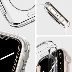 Etui SPIGEN Liquid Crystal Apple Watch 9 8 7 6 SE 2022 44mm 45 mm Przezroczyste