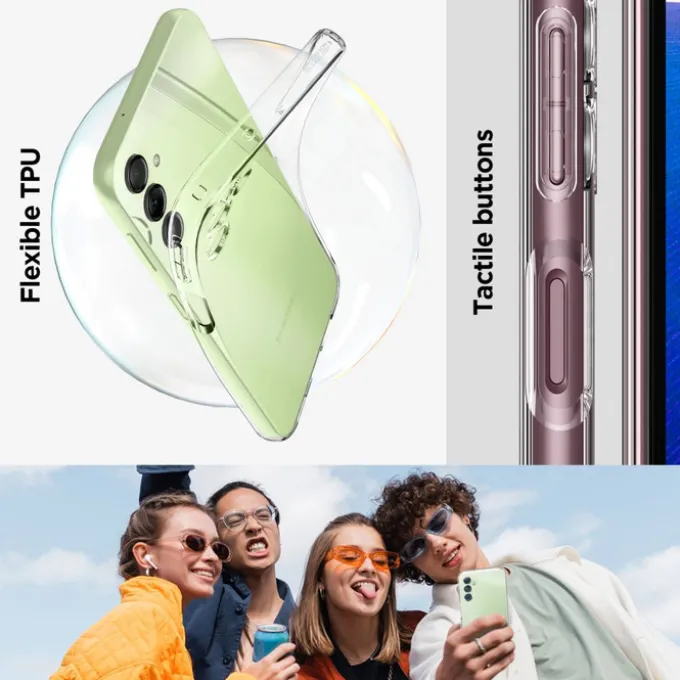Etui Spigen Liquid Crystal Galaxy A14 5G Crystal Clear Case