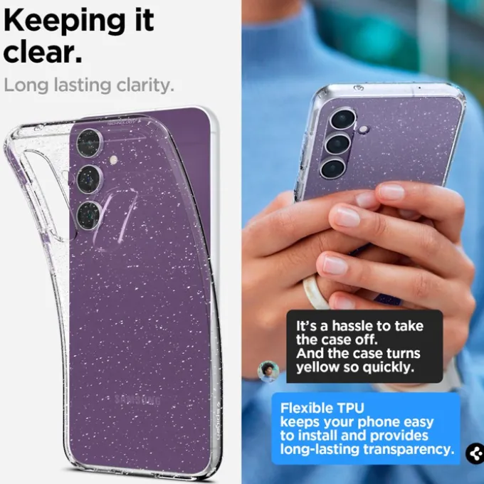 Etui Spigen Liquid Crystal Galaxy S23 FE Glitter Crystal Case