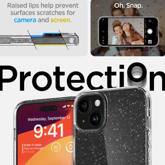 Etui Spigen Liquid Crystal iPhone 15 Plus Glitter Crystal Case